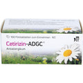 ADGC Cetirizine 100 film-coated tablets for allergy treatment