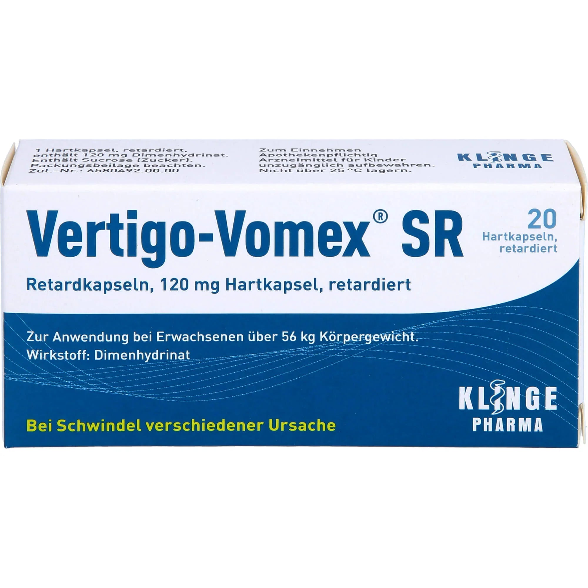 Vertigo-Vomex SR delayed-release, 20 capsules