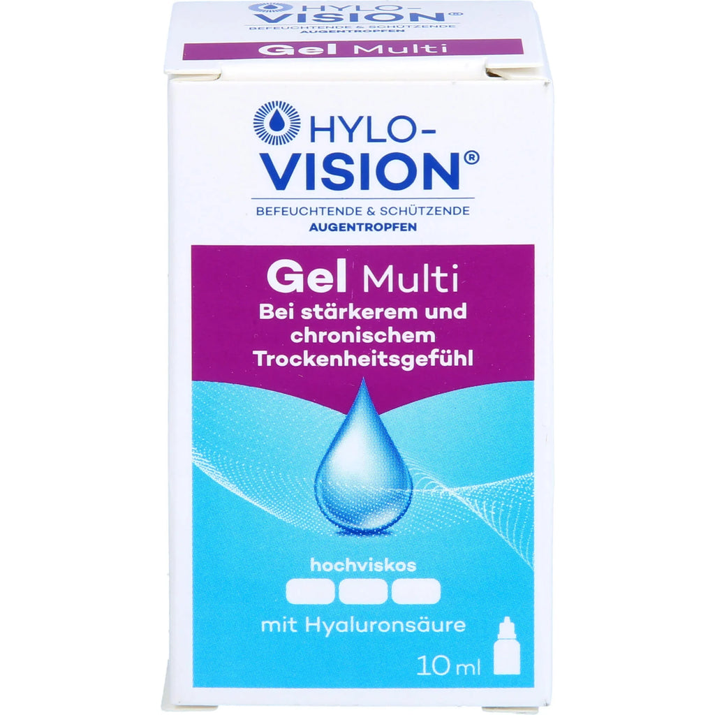 HYLO-VISION Gel Multi eye drops, 10 ml