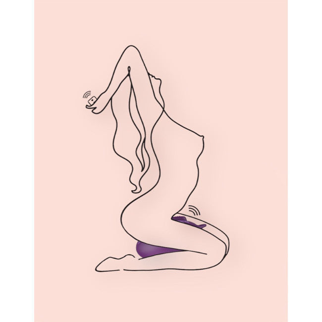 Bouncy Bliss Classic Sit-On Vibrator Purple