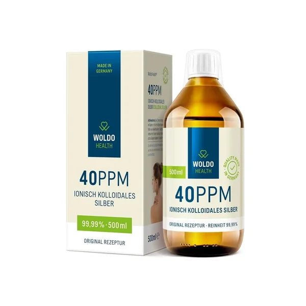 WoldoHealth Colloidal silver 40ppm 500 ml