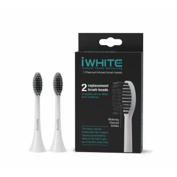 iWhite Spare toothbrush head with activated carbon 2 pcs