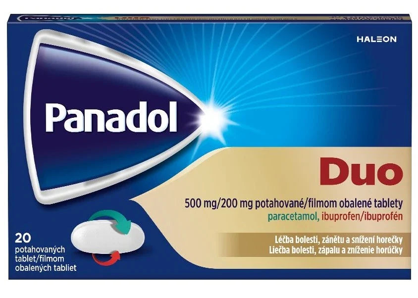 Panadol DUO 500/200mg, pain relief tablets 20 tablets