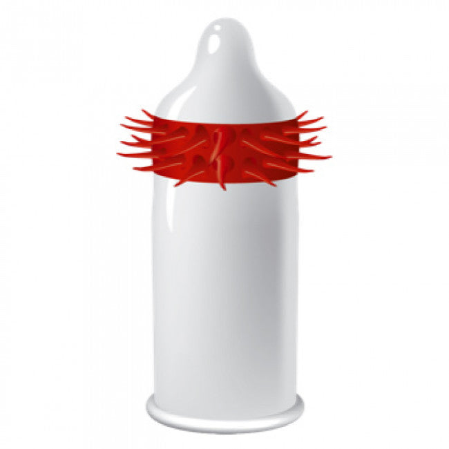 Egzo Hot Red Stimulating Condom 1 pc