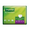Depend Slip Fitted Briefs Super Plus M incontinence 15 pcs