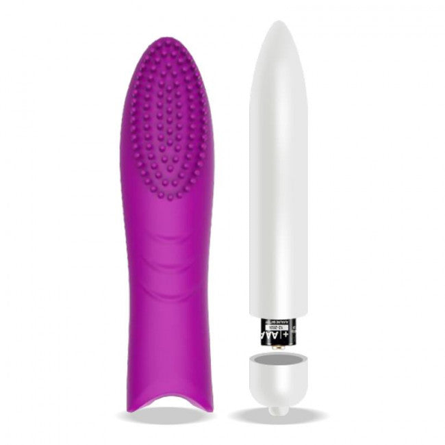 LateToBed Dotys Easy Quick Vibrating Bullet Silicone Purple
