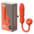 Chisa Kissen Glitz Vibration + Thrusting Dual Orgasm Vibrator Red