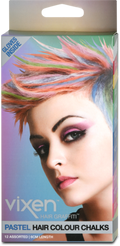 Vixen Hair Chalk Pastel Colours, 12 pcs