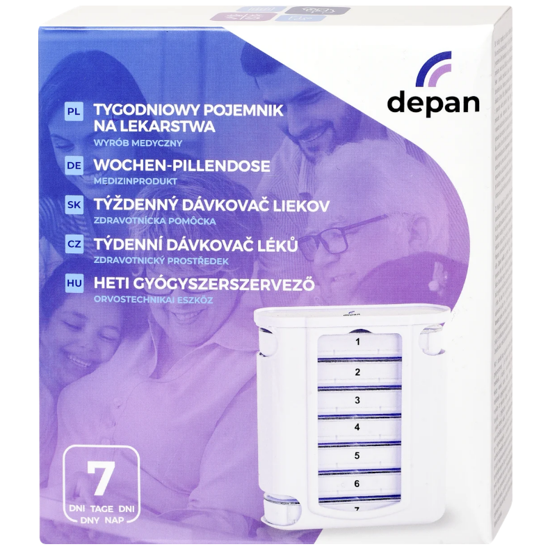 DEPAN weekly medication dispenser, 1 pc