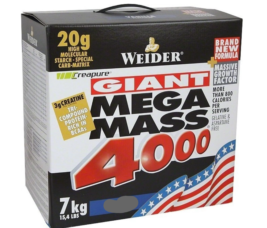 WEIDER Giant Mega Mass 4000 Strawberry 7000 g