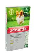Advantix for dogs up to 4kg spot-on 4x0.4 ml