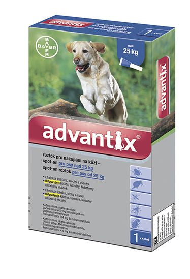 Advantix for dogs over 25 kg spot-on 1x4 ml