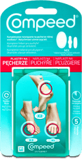 Compeed foot blister patch Mix, 5 pcs