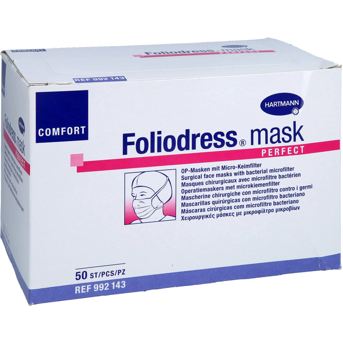 Foliodress mask comfort perfect green surgical masks, 50 pcs