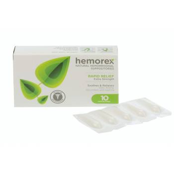Hemorex Natural suppositories for hemorrhoids treatment 30 pcs