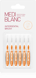 MEDIBLANC Interdental Brush 0,7 mm Yellow 6 pcs