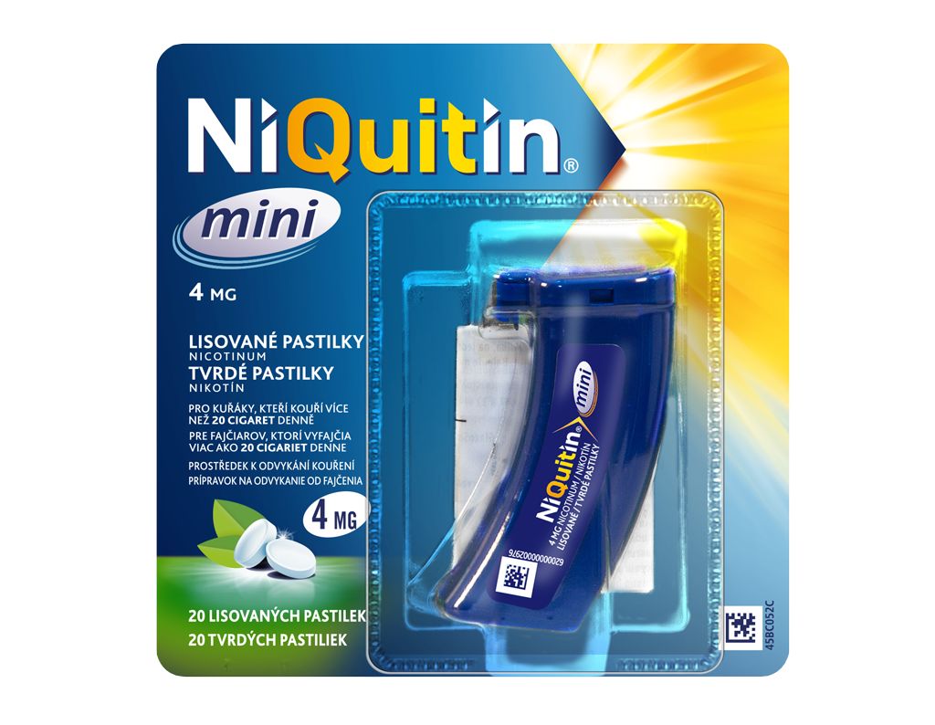 Niquitin mini 4 mg 20 compressed pastilles