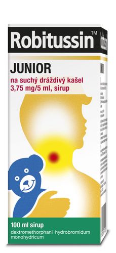 Robitussin Junior for dry irritant cough 3,75 mg / 5 ml syrup 100 ml