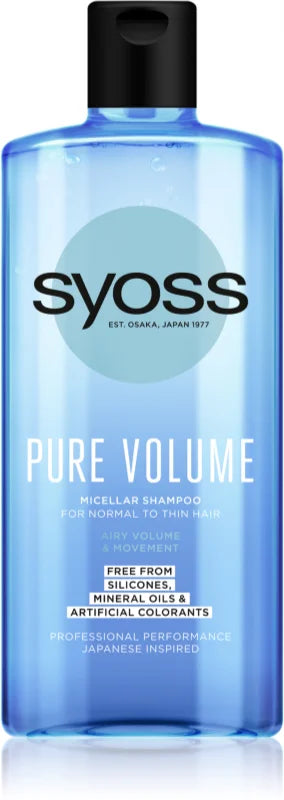 Syoss Pure Volume micellar shampoo 440 ml
